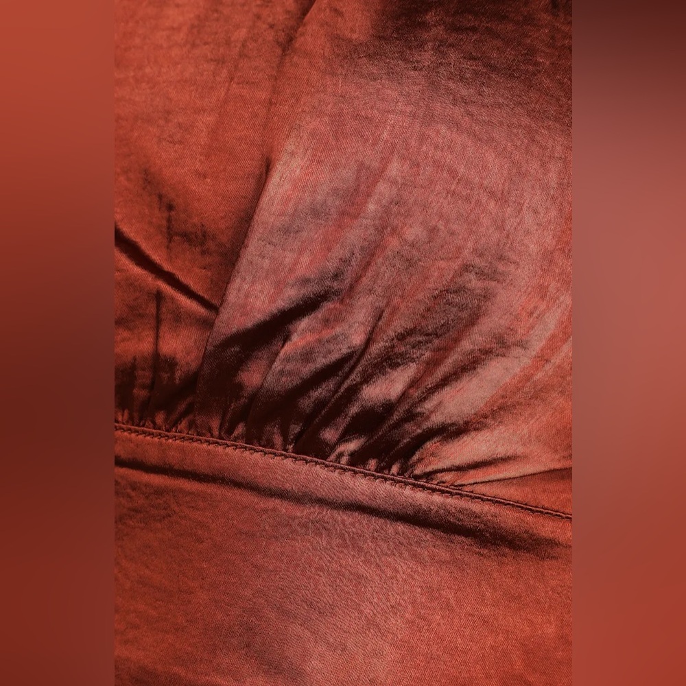 Lulu’s Luxe'd Out Brown Satin Cropped Tank Top - Picture 5 of 14